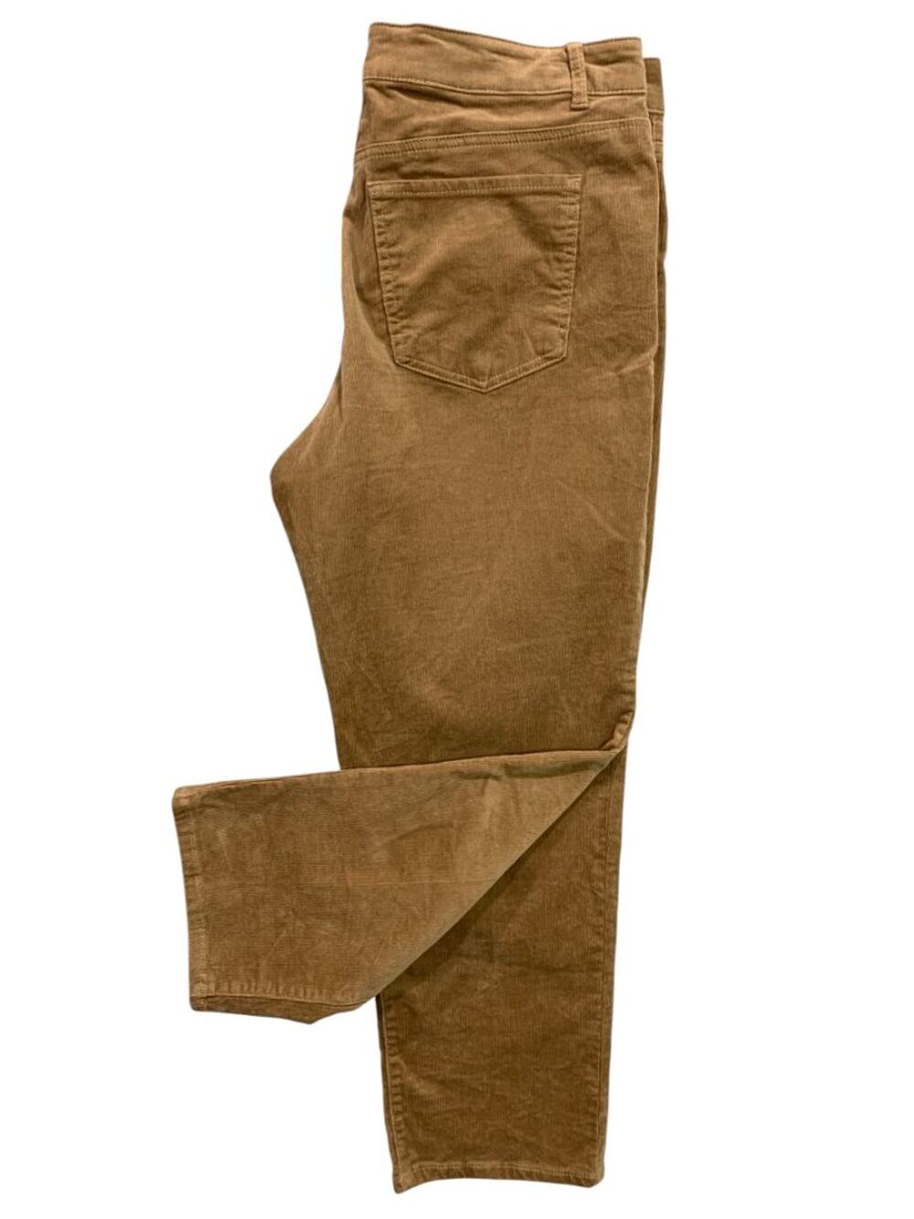Size 14 Jones New York Womens Brown Corduroy Pants Straight Leg